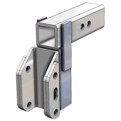 Harmar AL1242HD Class III Heavy-Duty Short 2-Inch Drop Hitch Adapter