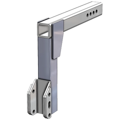 AL1258HD Class 3 Heavy Duty Extra Long Hitch Adapter – 8" Drop (24"–26" Hitch Height)