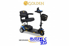 Buzzaround XLS-HD Heavy-Duty 3-Wheel Portable Scooter - Tri-Wheel Configuration