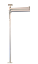 LRT arm folded flat against the mast for storage