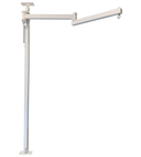 LRT articulating arm angled forward over the transfer point