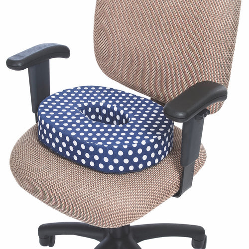 Designer Series Comfort Ring in Navy Polka Dot
