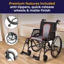 Featherlight Freedom: Drive Medical AeroFly Ultra-Lite Folding Wheelchair — view 7