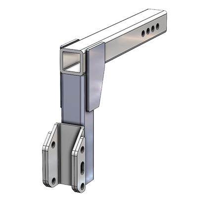 Harmar AL1236HD Class 3 Heavy-Duty Hitch Adapter – 6" Drop