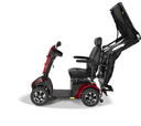 Scooterpac canopy unfolding — frame raised toward the open position