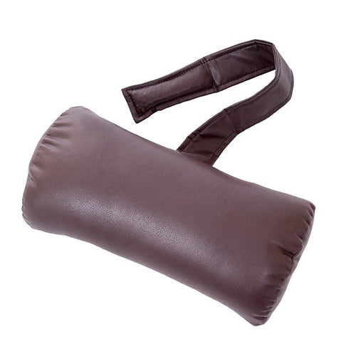 Golden head and neck pillow (Coffee Bean Brisa) with counterbalance strap