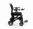 Monarch MM60 Carbon power wheelchair, side view with the joystick on the right armrest