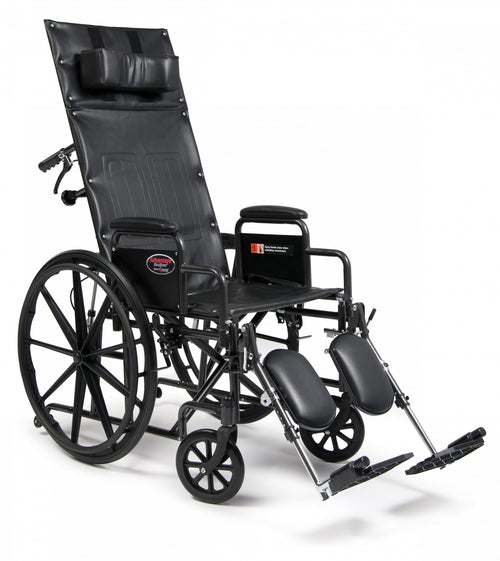 Advantage Recliner Wheelchair, Full Arm, Elevating Legrest, Bariatric