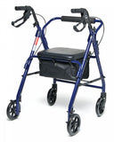 Lumex Basic Four-Wheel Rollator with Padded Seat - Image 3