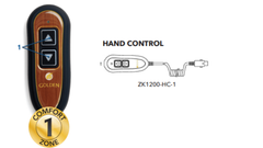Golden Two Button Hand Remote