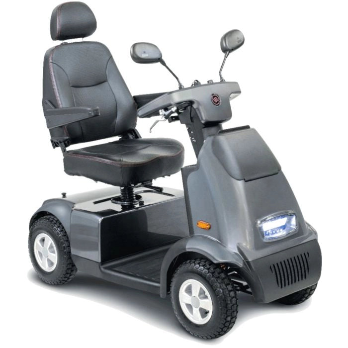 AfiScooter C4 4-Wheel Stability Mobility Scooter - Grey - Left Side - Image 7