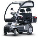 AfiScooter S4 Dual Seat Two-Passenger 4-Wheel Mobility Scooter - Silver - Left Side - Image 6