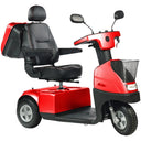 AfiScooter C3 3-Wheel Compact Tiller Mobility Scooter - Red - Left Side - Image 8