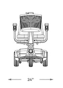 Amigo RD Standard 3 Wheel Mobility Scooter - Rear Drive Model - Image 7