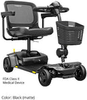 Pride Go Go Elite Traveller Gen 3 Platinum in Black — optional Pride accessory panel colour