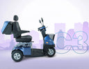 AfiScooter C3 3-Wheel Compact Tiller Mobility Scooter - Image 3