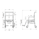 ShowerBuddy Roll-In Eco Travel Portable Shower Chair SB7 - Image 2