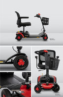 Go Go Elite Traveller Gen 3 in Cardinal Red — front, side and rear views