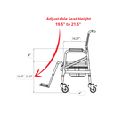 ShowerBuddy Roll-In Eco Travel Portable Shower Chair SB7 - Image 4