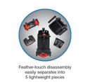 Go Go Elite Traveller Gen 3 feather-touch disassembly into five lightweight pieces