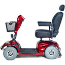 Golden Avenger GA541 4-Wheel Heavy-Duty Mobility Scooter - Red - Left Side - Image 9