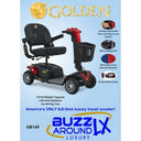Buzzaround LX 4-Wheel Quad Configuration Full Size Portable Scooter - Image 4