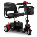 Go Go Elite Traveller 3-Wheel Mobility Scooter in Red