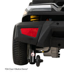 Go-Go Endurance Li 4-Wheel Lithium Battery Scooter in Gray, Rear View