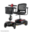Go-Go Endurance Li 4-Wheel Lithium Battery Scooter in Red, Left View