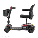 Go-Go Endurance Li 4-Wheel Lithium Battery Scooter in Red, Left View