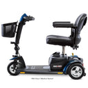 Go Go Sport 3-Wheel Portable Scooter - Tri-Configuration in Blue, Left View