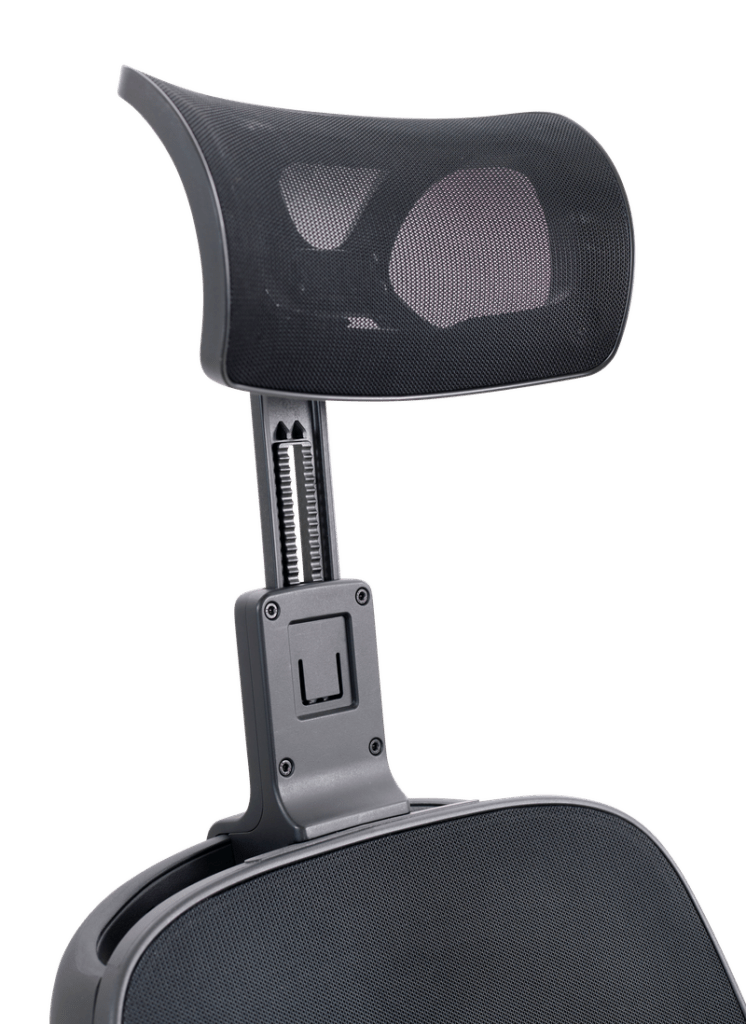Golden Technologies Ally extendable headrest (MBA-0079), installed on Ally power wheelchair