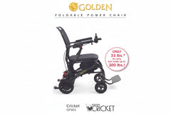 GP302 Cricket Compact Folding Power Wheelchair by Golden Technologies