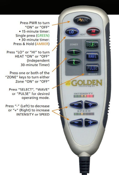 Golden Lift Chair Heat & Massage Option