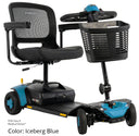 Pride Go Go Elite Traveller Gen 3 in Iceberg Blue — optional Pride shroud kit colour
