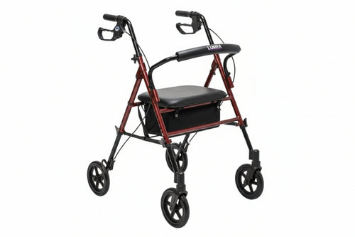 Set N' Go Wide Seat Height Adjustable Rollator