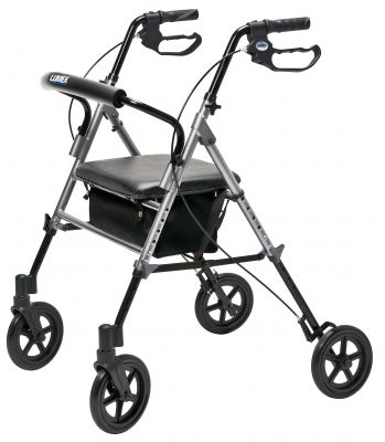 Set N' Go Wide Seat Height Adjustable Rollator - Image 2