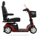 Maxima 4-Wheel Stability Base Scooter by Pride Mobility in Red, Right View