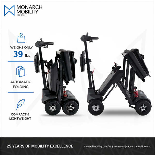 Monarch Genie Auto Remote-Folding Mobility Scooter