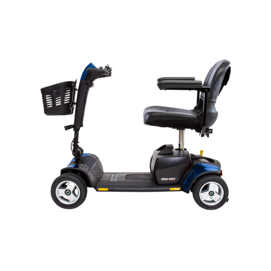 Go Go® Sport 4-Wheel Portable Scooter - Quad Configuration
Go Go Sport 4-Wheel Travel Scooter (S74) – 325 lb Capacity with EZ Turn Technology