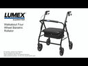 Walkabout ConTour Imperial Rollator, 450 lb Weight Capacity