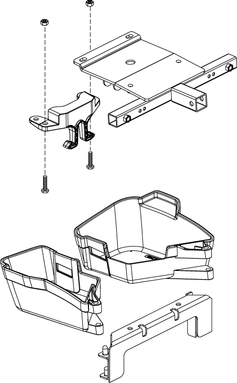 Pride Go Go Sport Under-Seat Storage — Pride Mobility part ACC160128 (manufacturer image)