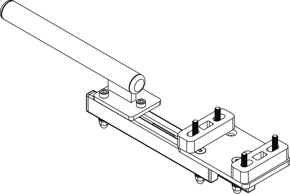 Retract4 Swing-Away Joystick Mounting Bracket, Right — Pride Mobility part KIT1907543 (manufacturer image)