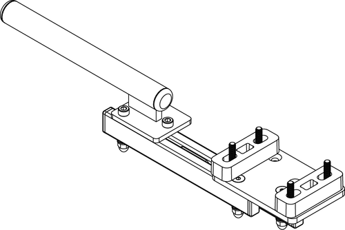 Retract4 Swing-Away Joystick Mounting Bracket, Right — Pride Mobility part KIT1907543 (manufacturer image)