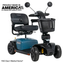 Pride Victory Platinum, 4 Wheel in Blue Platinum, Right View