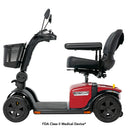 Pride Victory Platinum, 4 Wheel in Red Platinum, Left View