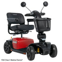 Pride Victory Platinum, 4 Wheel in Red Platinum, Right View