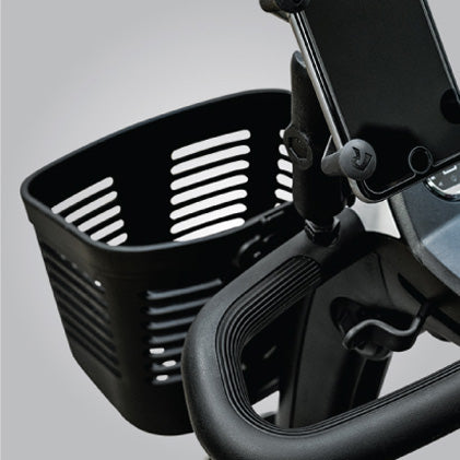 Pride Mobility front basket, part ACCASMB2492, for the Baja Wrangler 2
