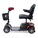 Buzzaround Extreme 4-Wheel Scooter EX148 Quad Configuration - Red - Right Side - Image 4