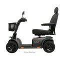 Pursuit 2.0 4-Wheel Outdoor Mobility Scooter by Pride Mobility in Gray, Left View